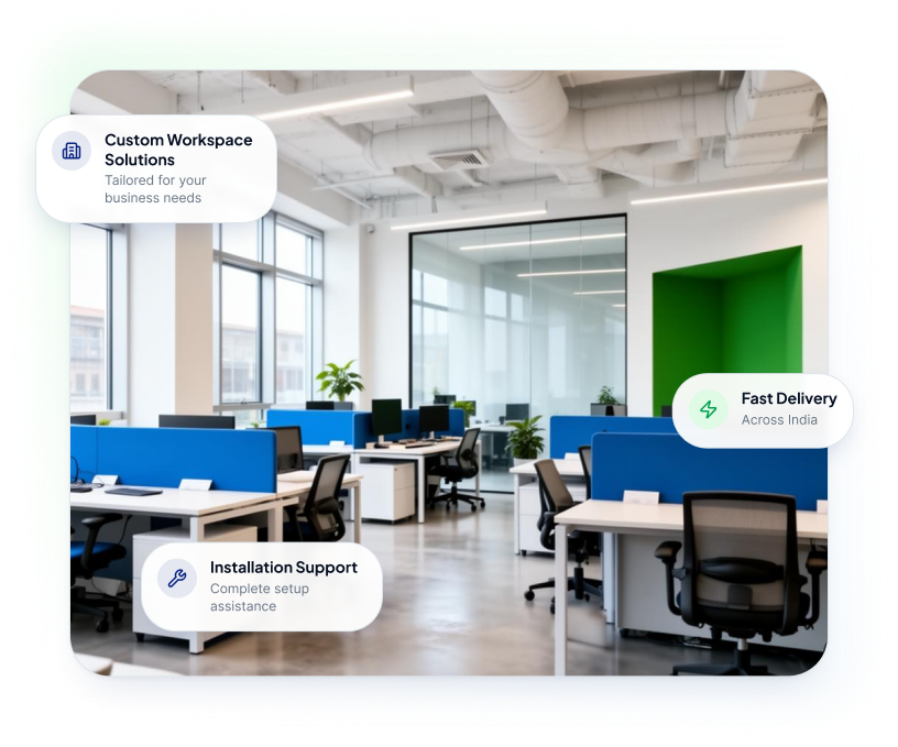 Modern modular office workspace