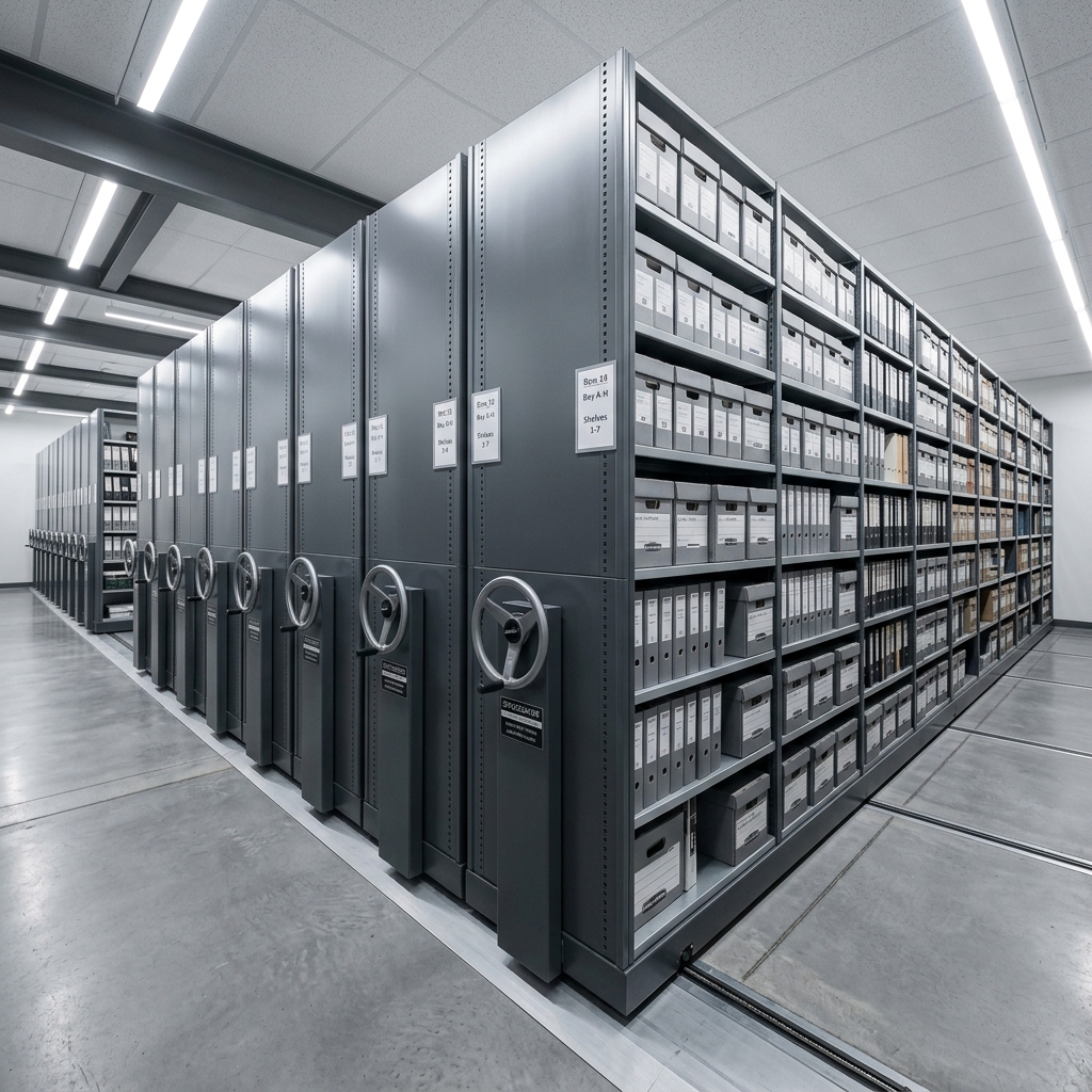 Mobile Compactor Storage shelvings