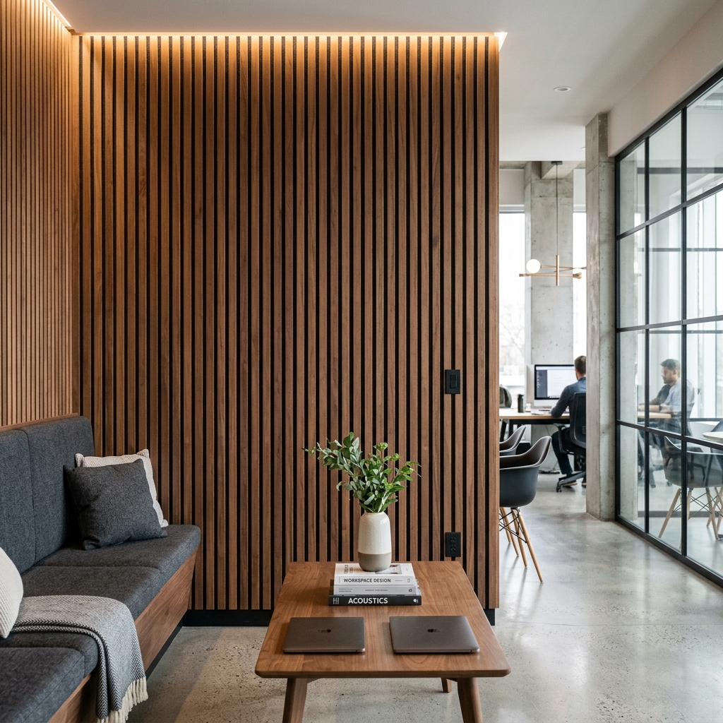 Acoustic Wood Slats Panel