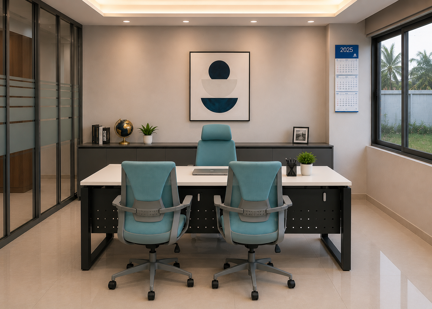 Manager Cabin with side storage — our work 5